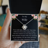Gift For Wife, Birthday Gift For Wife, To My Wife Necklace, Wife Jewelry, Wife Poem Card, Anniversary Gift For Wife, Wife Sentimental Gift