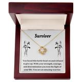 Cancer Survivor Gift, Warrior Gift Necklace, Cancer Fighter Gift, Survivor Gift, Cancer Warrior Gift, Beat Cancer Gift, Empowerment Gift