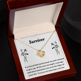 Cancer Survivor Gift, Warrior Gift Necklace, Cancer Fighter Gift, Survivor Gift, Cancer Warrior Gift, Beat Cancer Gift, Empowerment Gift
