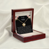 Gift For Wife, Birthday Gift For Wife, To My Wife Necklace, Wife Jewelry, Wife Poem Card, Anniversary Gift For Wife, Wife Sentimental Gift