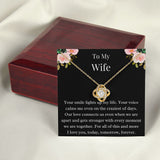 Gift For Wife, Birthday Gift For Wife, To My Wife Necklace, Wife Jewelry, Wife Poem Card, Anniversary Gift For Wife, Wife Sentimental Gift