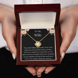 Gift For Wife, Birthday Gift For Wife, To My Wife Necklace, Wife Jewelry, Wife Poem Card, Anniversary Gift For Wife, Wife Sentimental Gift