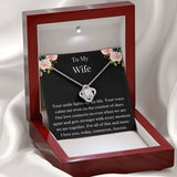 Gift For Wife, Birthday Gift For Wife, To My Wife Necklace, Wife Jewelry, Wife Poem Card, Anniversary Gift For Wife, Wife Sentimental Gift
