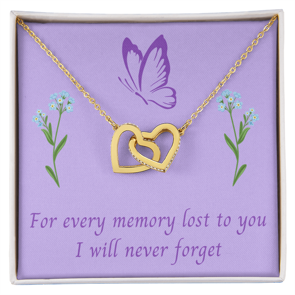 I Will Never Forget, Alzheimers Jewelry, Alzheimers Awareness, Alzheimer's Support Gift, Alzheimer's Disease, Alzheimer's In Memory Of