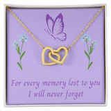 I Will Never Forget, Alzheimers Jewelry, Alzheimers Awareness, Alzheimer's Support Gift, Alzheimer's Disease, Alzheimer's In Memory Of