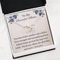 Single Mom Heart Pendant Necklace, Interlocking Design with Message Card, Perfect Gift from Son