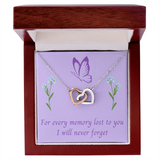 I Will Never Forget, Alzheimers Jewelry, Alzheimers Awareness, Alzheimer's Support Gift, Alzheimer's Disease, Alzheimer's In Memory Of