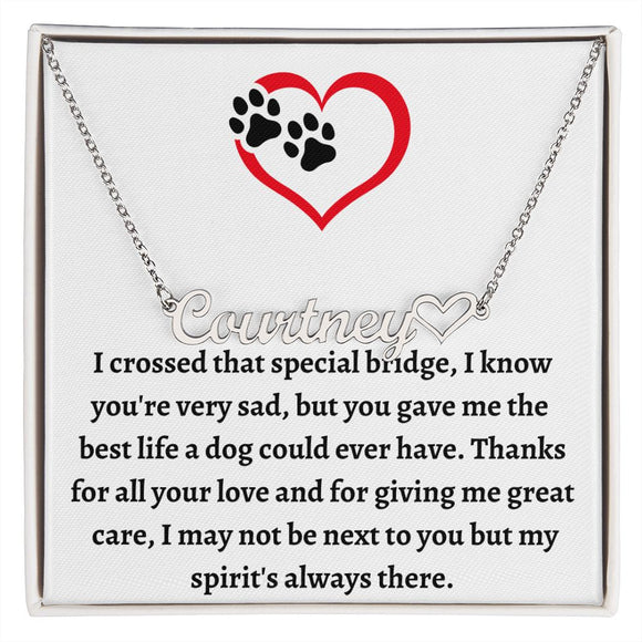 Dog Memorial Jewelry, Loss Of Dog Gift, Pet Memorial Gift, Custom Pet Memorial, Pet Sympathy Gift, Personalized Loss Of Pet Necklace