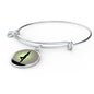 Yoga Pose Circle Charm Bracelet Yoga Lover Charm Bracelet with the Option to Engrave. - TreasureNoni