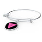 The Pink Triangle Charm Bracelet - TreasureNoni