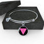 The Pink Triangle Charm Bracelet - TreasureNoni