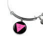 The Pink Triangle Charm Bracelet - TreasureNoni