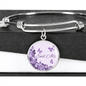 End Alz Bracelet, Alzheimer's Jewelry, Alzheimer's Disease, Alzheimers Awareness Gift, Personalized Alzheimer's Bracelet, Alzheimers Support