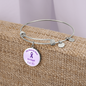 End Alz Bracelet, Support Alzheimer's Jewelry, Alzheimer's Purple Ribbon Bracelet, End Alz Jewelry, Alzheimer's In Memory Of