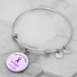 End Alz Bracelet, Support Alzheimer's Jewelry, Alzheimer's Purple Ribbon Bracelet, End Alz Jewelry, Alzheimer's In Memory Of