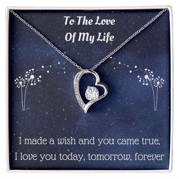 Heart Pendant Necklace For Wife, Heart Necklace For Girlfriend, Heart Jewelry For Significant Other