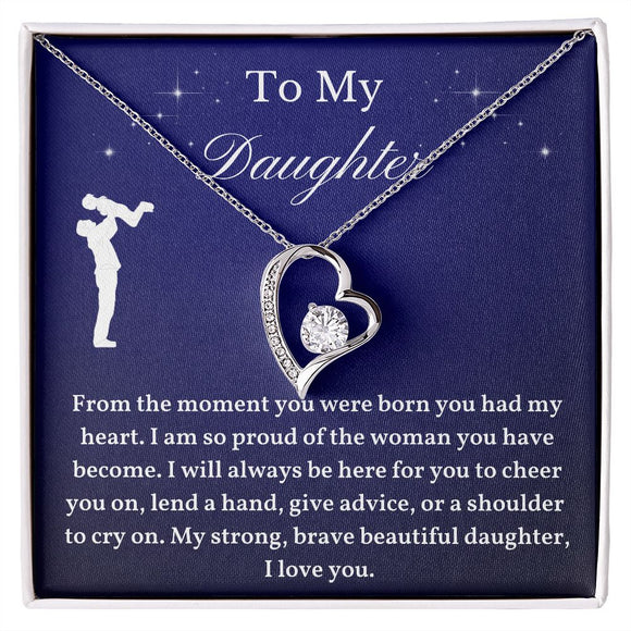 To My Daughter From Dad, Daughter Necklace, Father to Daughter Gift, Birthday Gift To Daughter From Dad, Gift From Dad To Daughter