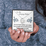 Single Mom Gift Necklace, Present for Single Mother, Super Mom, Father's Day Gift For Single Mom, Best Mom, Birthday Gift For Single Mom
