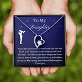 To My Daughter From Dad, Daughter Necklace, Father to Daughter Gift, Birthday Gift To Daughter From Dad, Gift From Dad To Daughter
