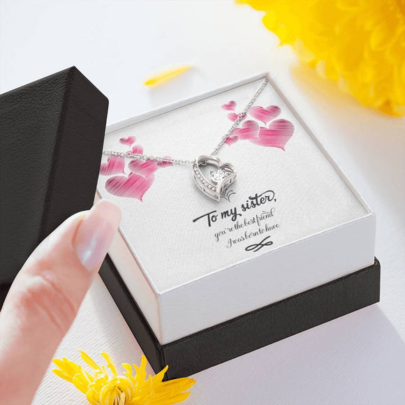 Gift For Sister, Birthday Gift For Sister, Heart Pendant Necklace