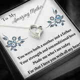 Single Mom Gift Necklace, Present for Single Mother, Super Mom, Father's Day Gift For Single Mom, Best Mom, Birthday Gift For Single Mom