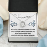 Single Mom Gift Necklace, Present for Single Mother, Super Mom, Father's Day Gift For Single Mom, Best Mom, Birthday Gift For Single Mom