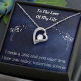Heart Pendant Necklace For Wife, Heart Necklace For Girlfriend, Heart Jewelry For Significant Other