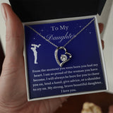 To My Daughter From Dad, Daughter Necklace, Father to Daughter Gift, Birthday Gift To Daughter From Dad, Gift From Dad To Daughter