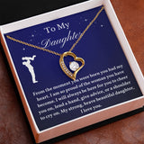 To My Daughter From Dad, Daughter Necklace, Father to Daughter Gift, Birthday Gift To Daughter From Dad, Gift From Dad To Daughter