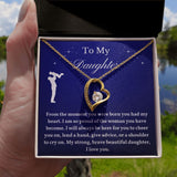 To My Daughter From Dad, Daughter Necklace, Father to Daughter Gift, Birthday Gift To Daughter From Dad, Gift From Dad To Daughter