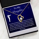 To My Daughter From Dad, Daughter Necklace, Father to Daughter Gift, Birthday Gift To Daughter From Dad, Gift From Dad To Daughter