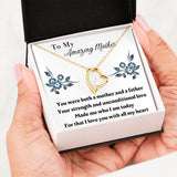 Single Mom Gift Necklace, Present for Single Mother, Super Mom, Father's Day Gift For Single Mom, Best Mom, Birthday Gift For Single Mom