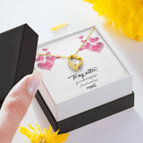 Gift For Sister, Birthday Gift For Sister, Heart Pendant Necklace