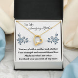 Single Mom Gift Necklace, Present for Single Mother, Super Mom, Father's Day Gift For Single Mom, Best Mom, Birthday Gift For Single Mom