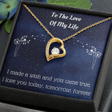 Heart Pendant Necklace For Wife, Heart Necklace For Girlfriend, Heart Jewelry For Significant Other