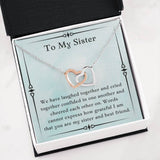 Gift For Sister, Birthday Gift For Sister, Pendant Jewelry For Sister, Necklace For Sister, Wedding Gift For Sister
