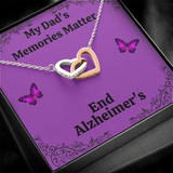 My Dad's Memories Matter Alzheimers Jewelry, Alzheimers Necklace, Alzheimers Awareness, Alzheimers Support Dad, End Alzheimers