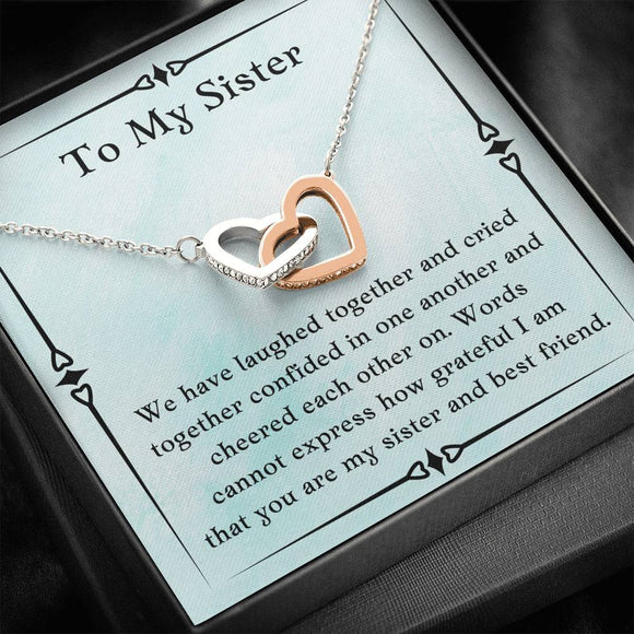Gift For Sister, Birthday Gift For Sister, Pendant Jewelry For Sister, Necklace For Sister, Wedding Gift For Sister