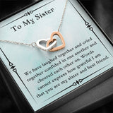 Gift For Sister, Birthday Gift For Sister, Pendant Jewelry For Sister, Necklace For Sister, Wedding Gift For Sister
