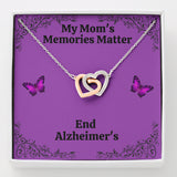 My Mom's Memories Matter Alzheimers Jewelry, Alzheimers Necklace, Alzheimers Awareness, Alzheimers Support Mom, End Alzheimers