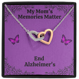 My Mom's Memories Matter Alzheimers Jewelry, Alzheimers Necklace, Alzheimers Awareness, Alzheimers Support Mom, End Alzheimers