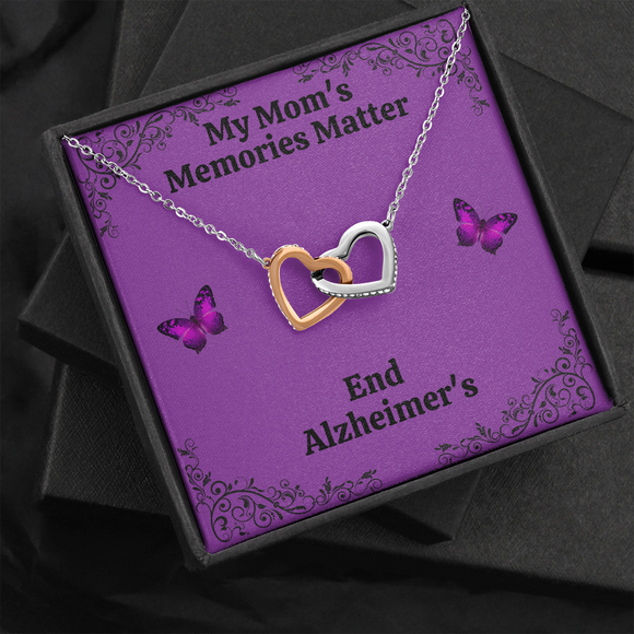 My Mom's Memories Matter Alzheimers Jewelry, Alzheimers Necklace, Alzheimers Awareness, Alzheimers Support Mom, End Alzheimers
