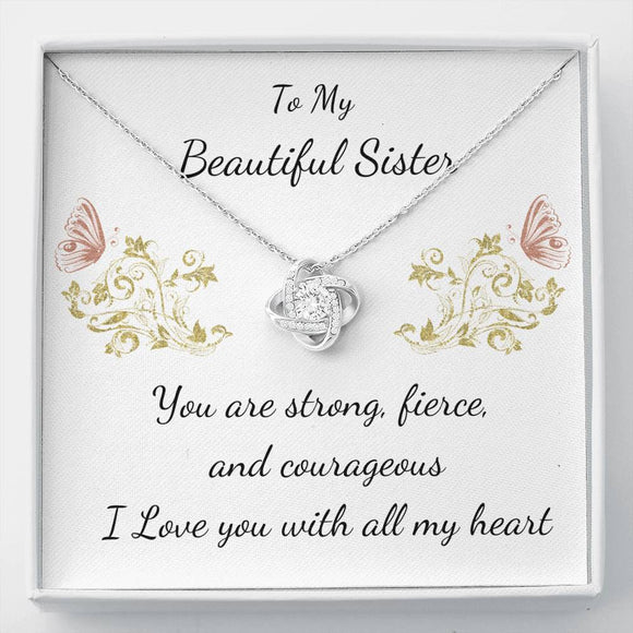 Gift For Sister, Birthday Gift For Sister, Pendant Jewelry For Sister, Necklace For Sister, Wedding Gift For Sister