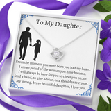 To My Daughter From Dad, Pendant Necklace Daughter, Father to Daughter Gift, Birthday Gift To Daughter From Dad, Daughter Necklace