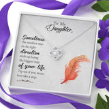 Gift For Daughter, Love Knot Necklace, Gift For Daughter From Mother, Inspirational Gift For Daughter