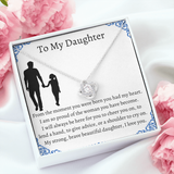 To My Daughter From Dad, Pendant Necklace Daughter, Father to Daughter Gift, Birthday Gift To Daughter From Dad, Daughter Necklace
