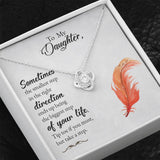 Gift For Daughter, Love Knot Necklace, Gift For Daughter From Mother, Inspirational Gift For Daughter