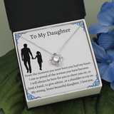 To My Daughter From Dad, Pendant Necklace Daughter, Father to Daughter Gift, Birthday Gift To Daughter From Dad, Daughter Necklace