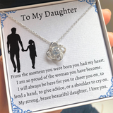 To My Daughter From Dad, Pendant Necklace Daughter, Father to Daughter Gift, Birthday Gift To Daughter From Dad, Daughter Necklace