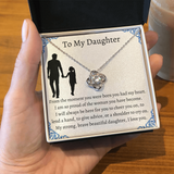 To My Daughter From Dad, Pendant Necklace Daughter, Father to Daughter Gift, Birthday Gift To Daughter From Dad, Daughter Necklace